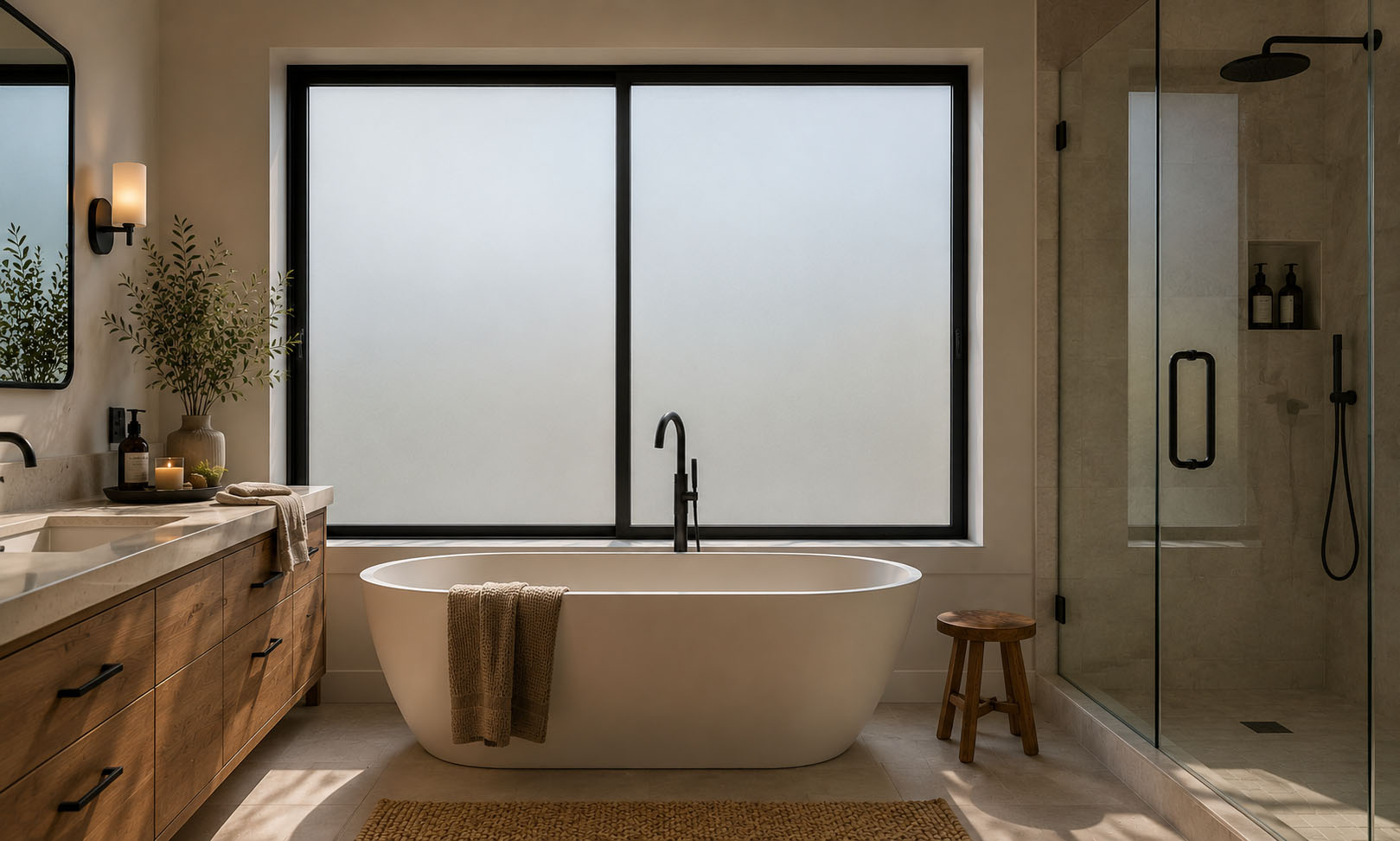 Privacy for the Bathroom.
